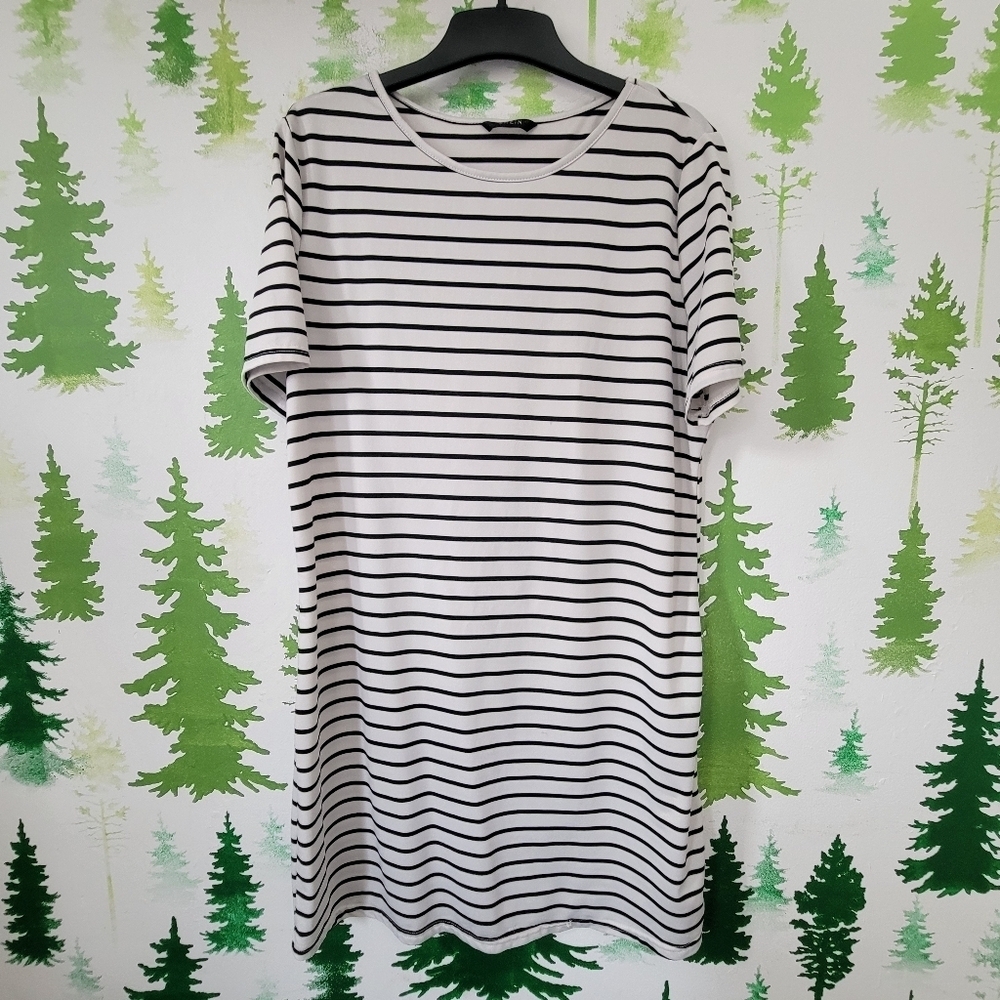 Shein Striped Shirt Dress.